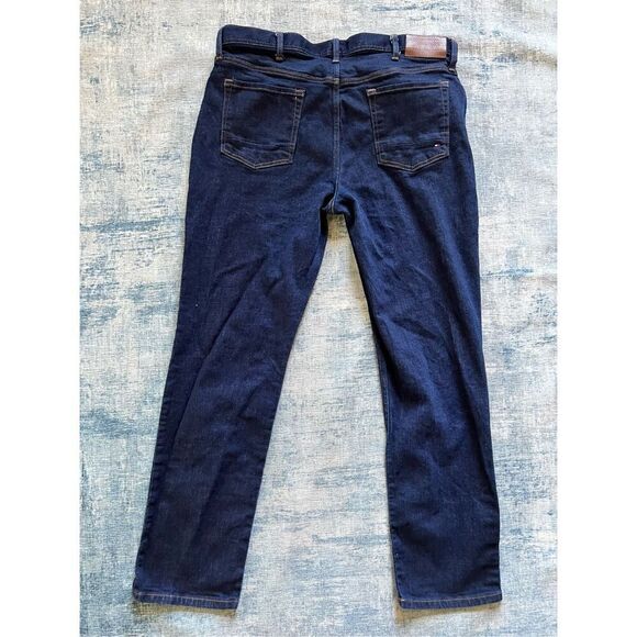 Tommy Hilfiger Dark Blue Straight Leg Jeans 38 x 32 - Picture 2 of 9